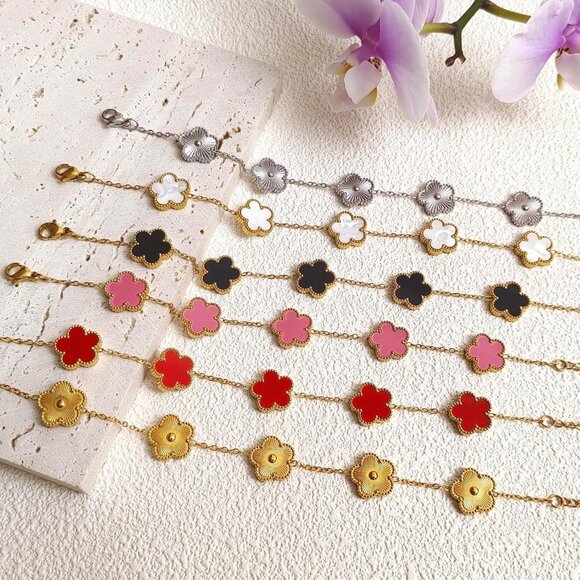 2Pcs Stackable Bracelet Set for Women Cubic Zirconia Tennis Bracelet Adjustable - Picture 5 of 6